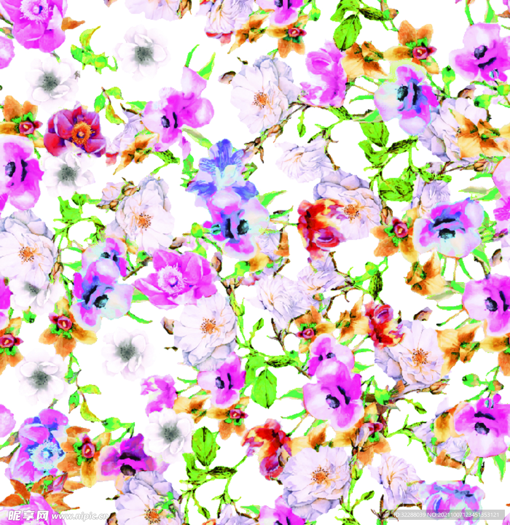 手绘花