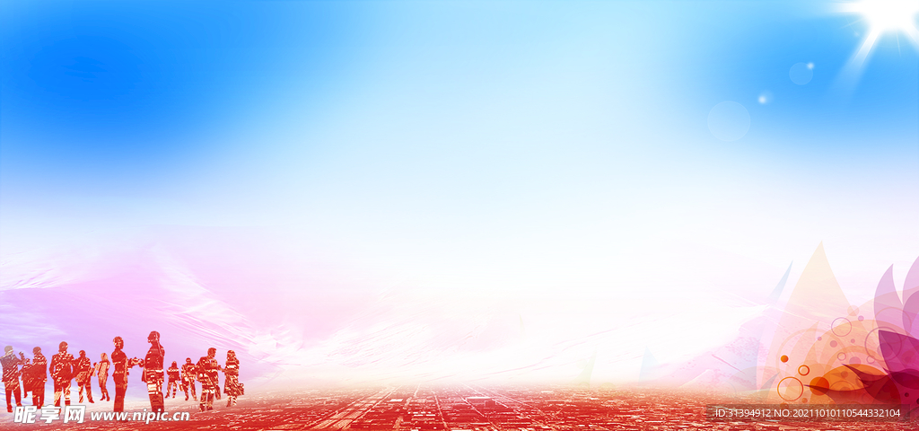 蓝色背景