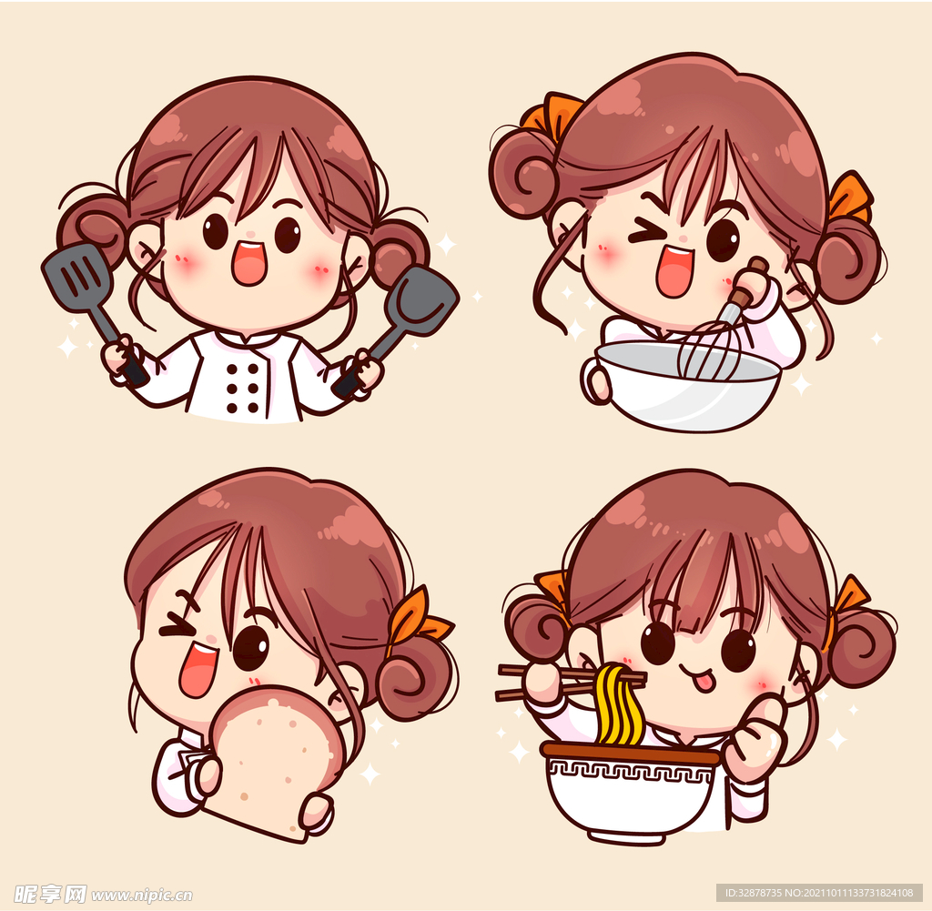 厨师卡通