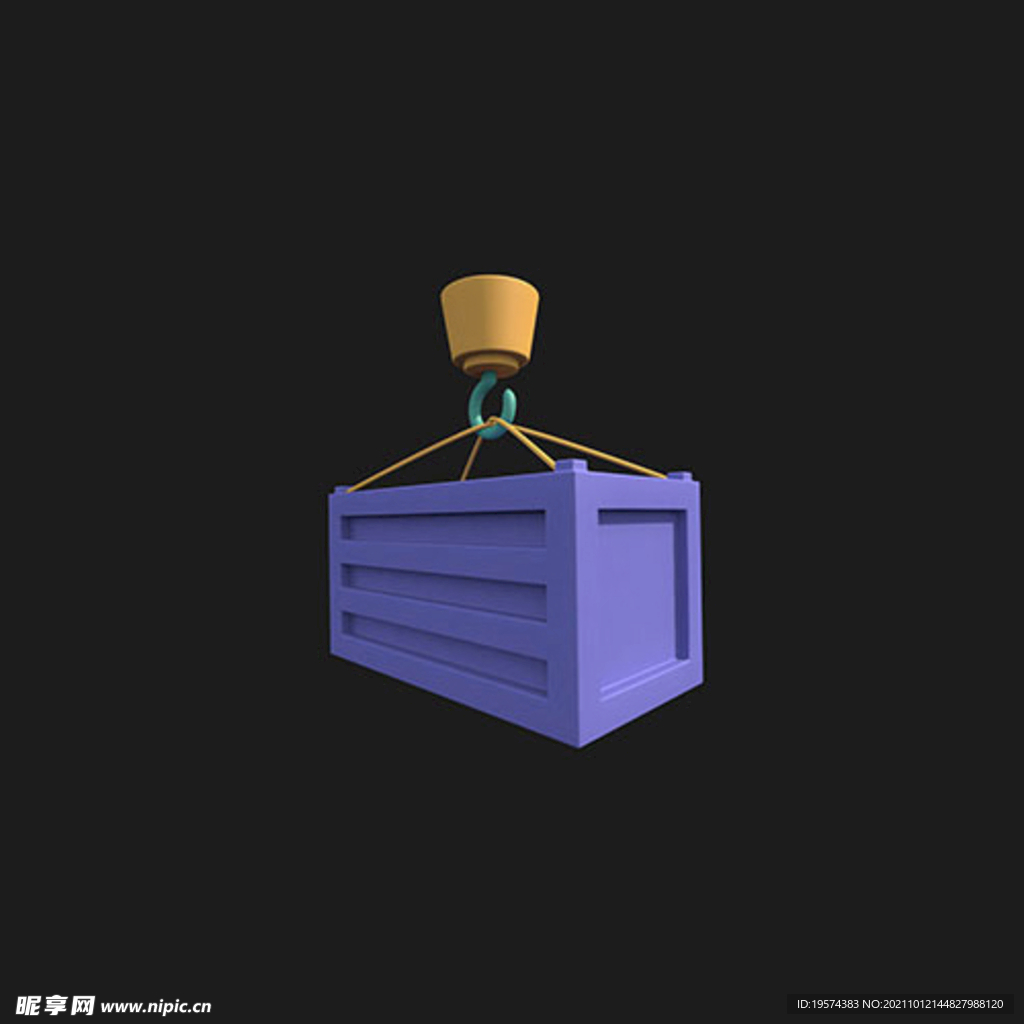 C4D模型集装箱