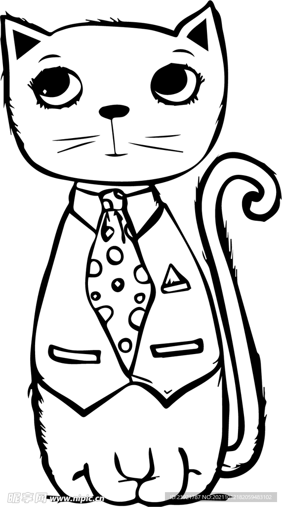 卡通小猫