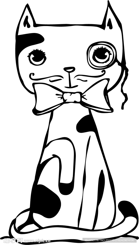 卡通小猫
