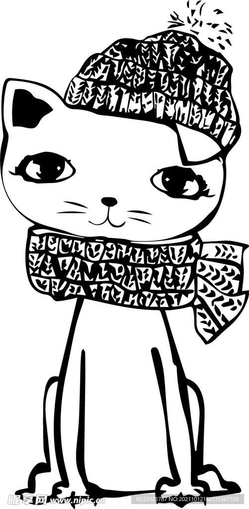 卡通小猫