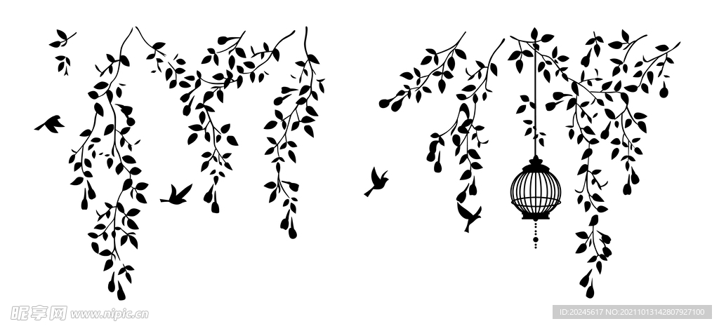 树枝插画