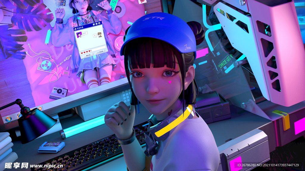 集原美电玩少女