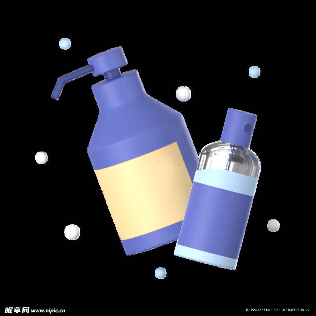 png格式消毒液消毒水罐子