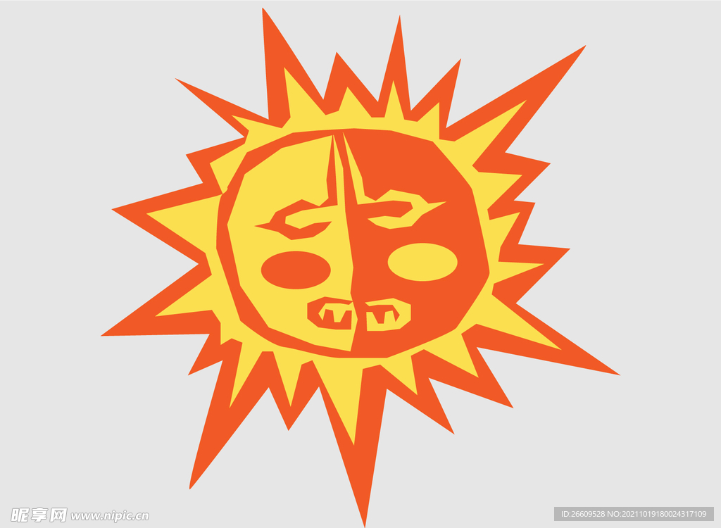 太阳插画