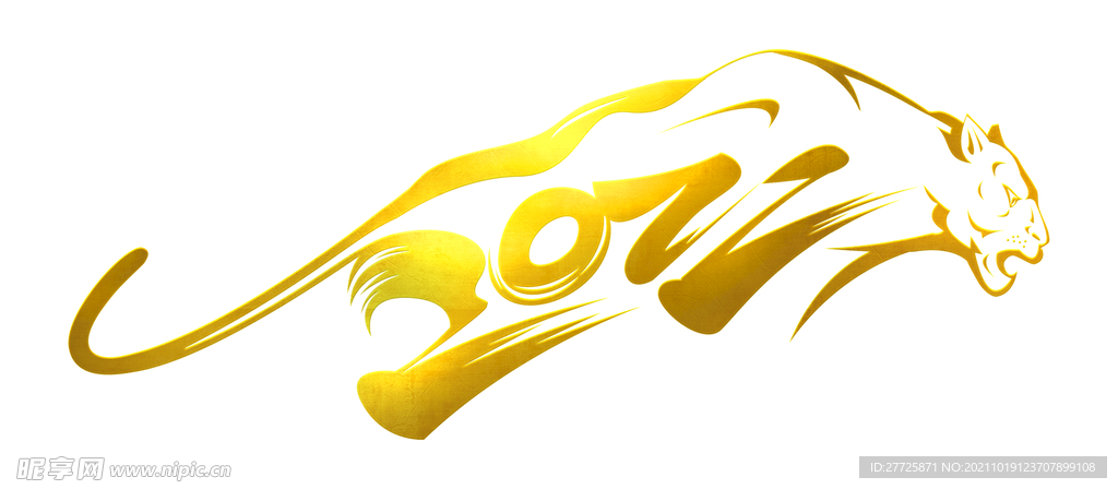 2022字体黄金虎