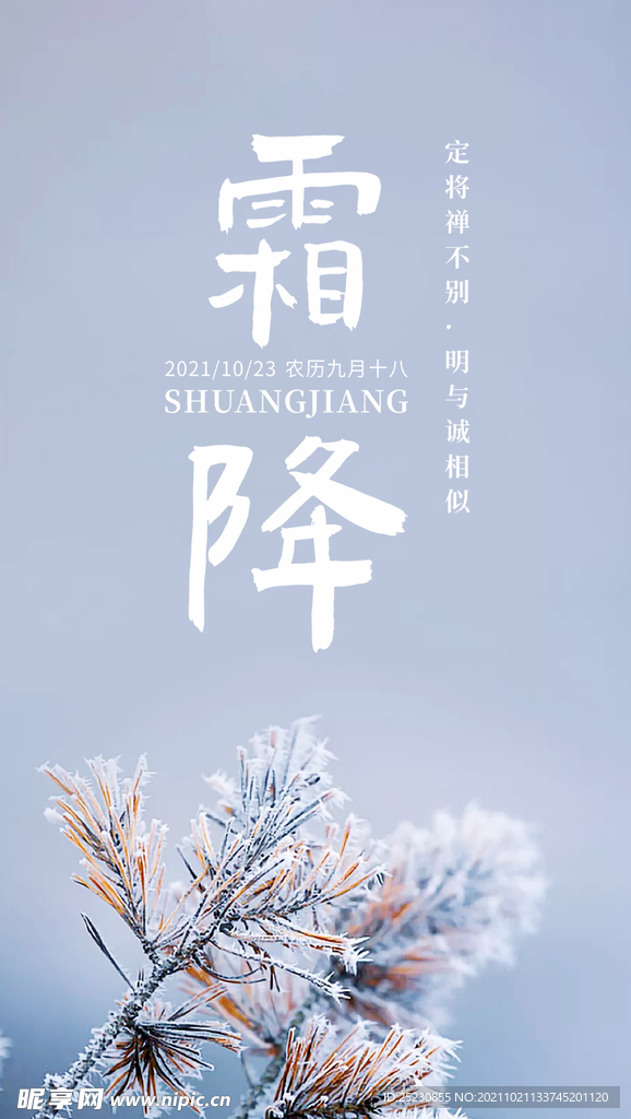 霜降海报
