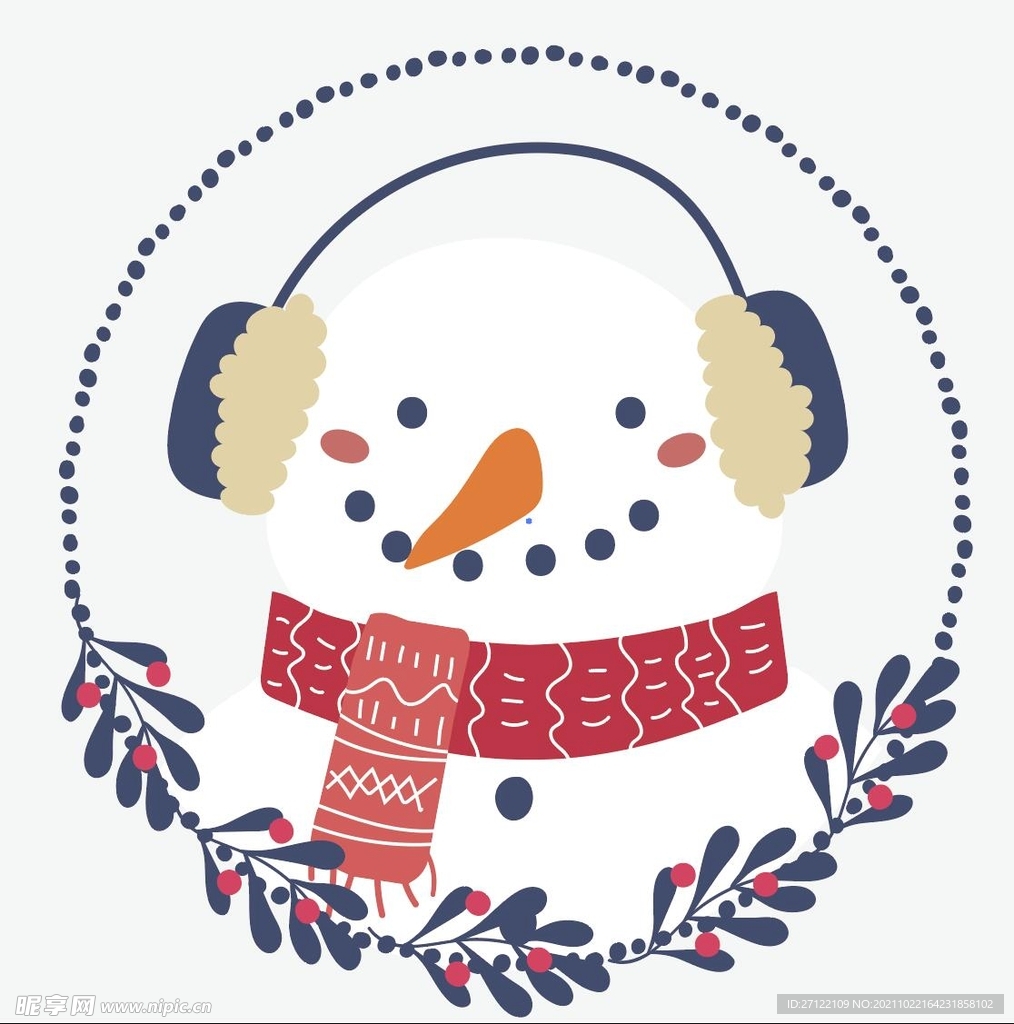 可爱圣诞雪人