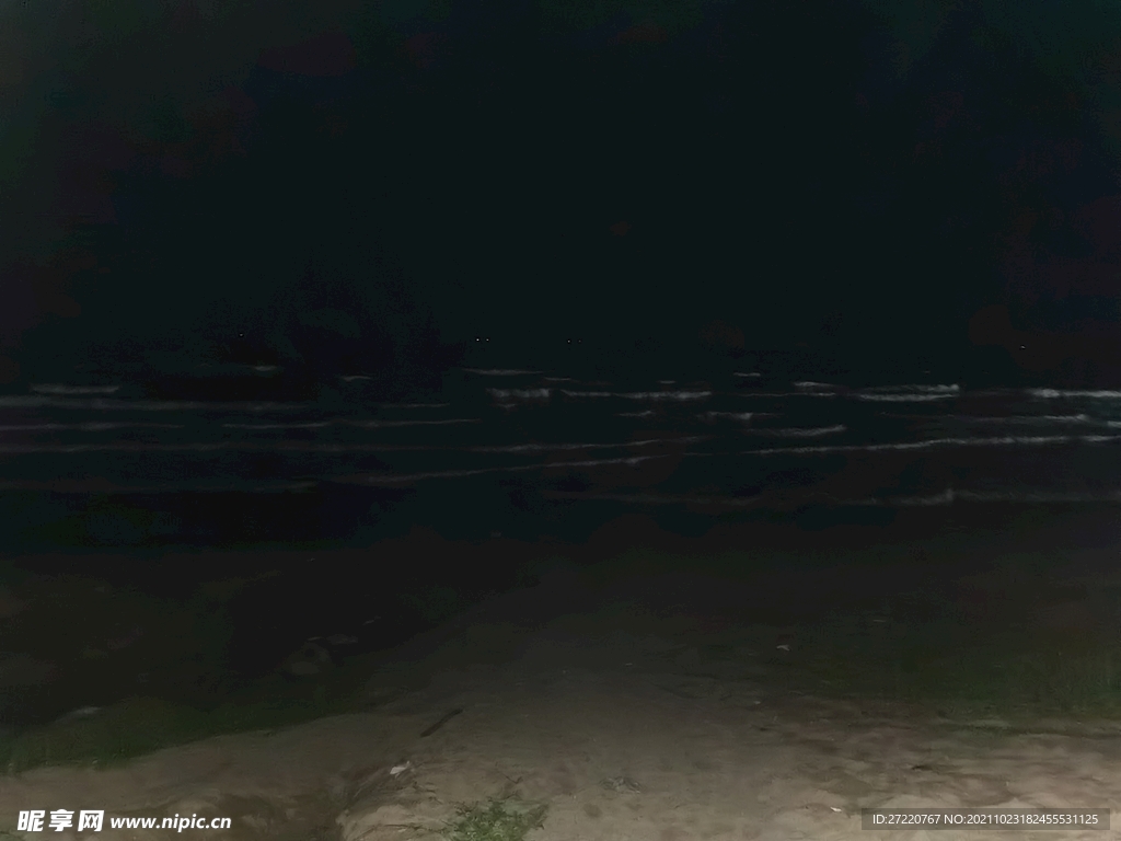 海滩夜色