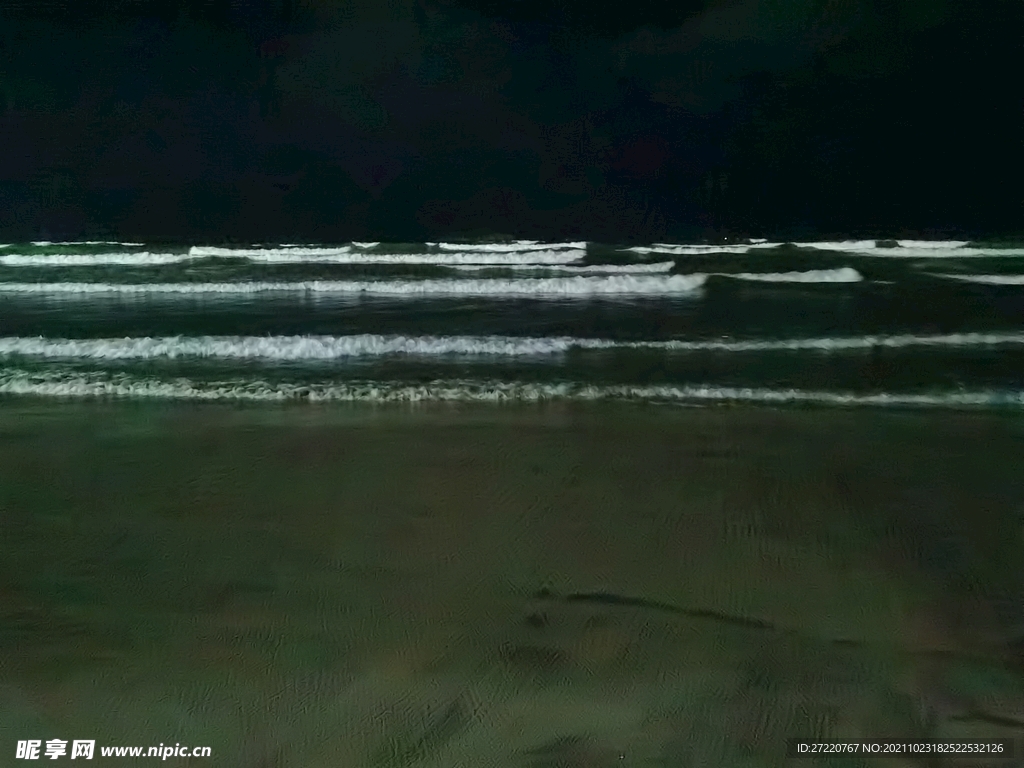 双月湾大海夜色