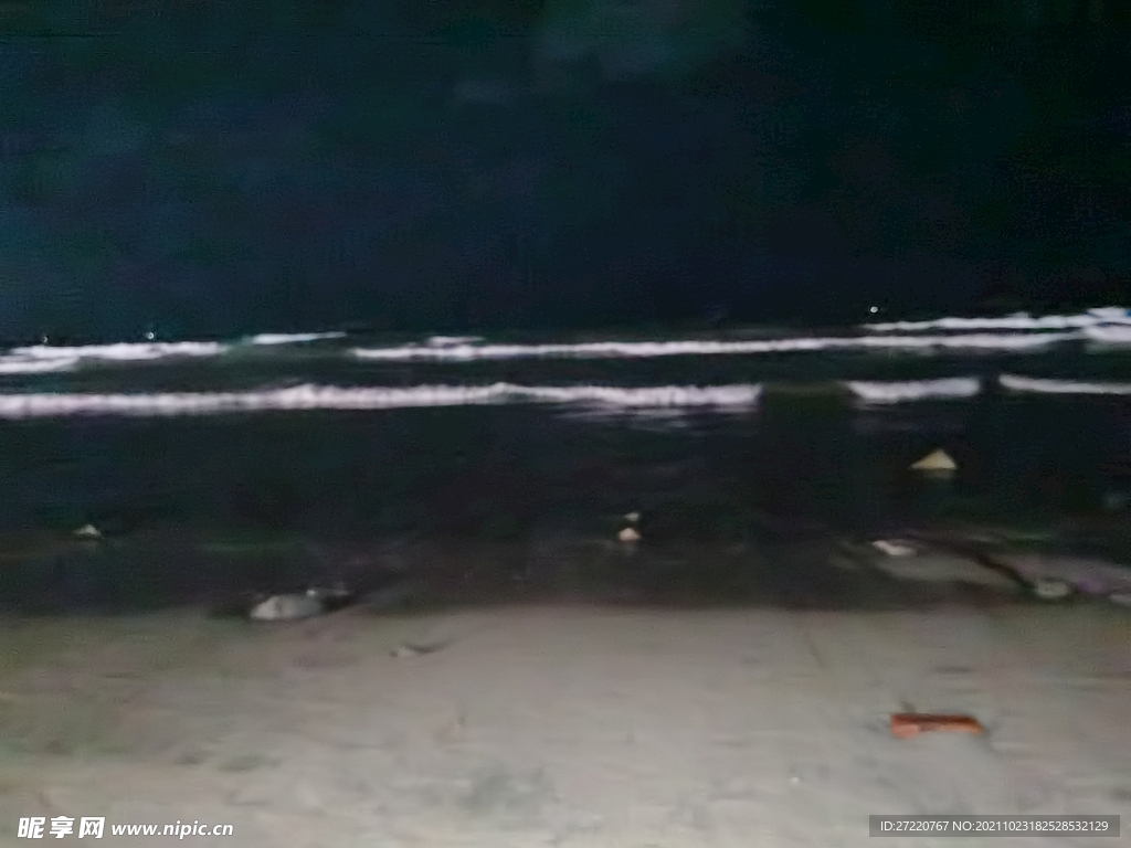 双月湾夜色 大海