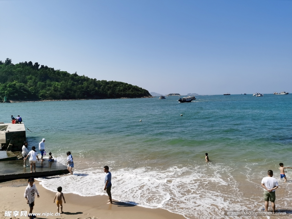 双月湾海滩风景