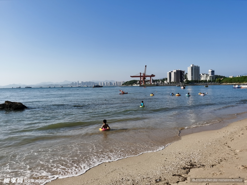 惠州双月湾大海  蓝天