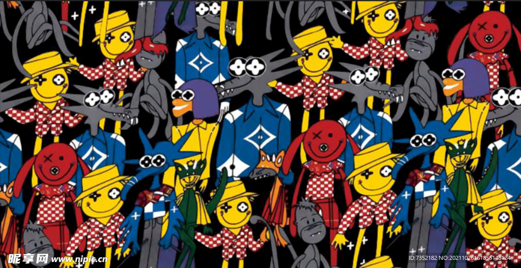 万圣节 卡通 南瓜 猴子漫画