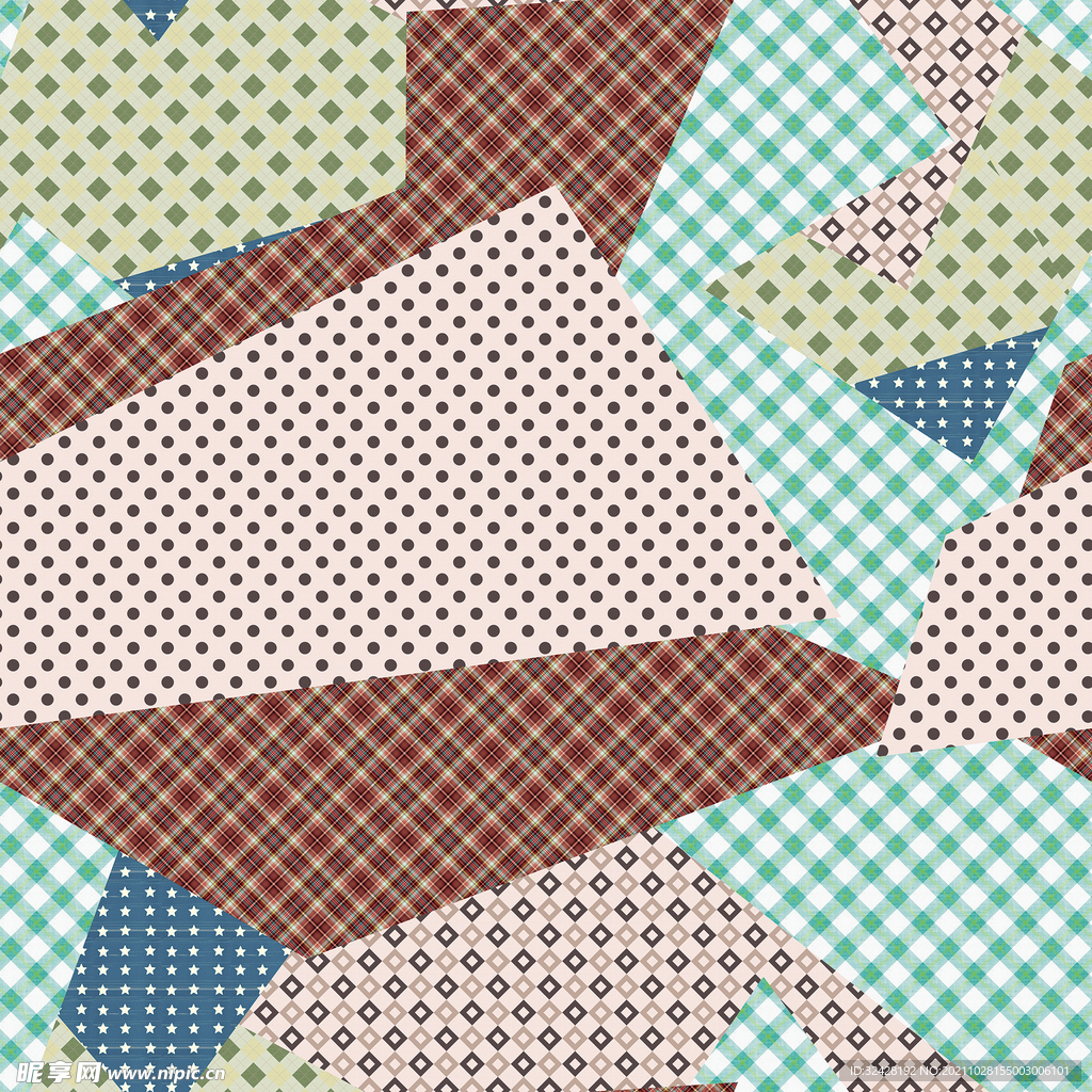 大牌几何格仔高清分层