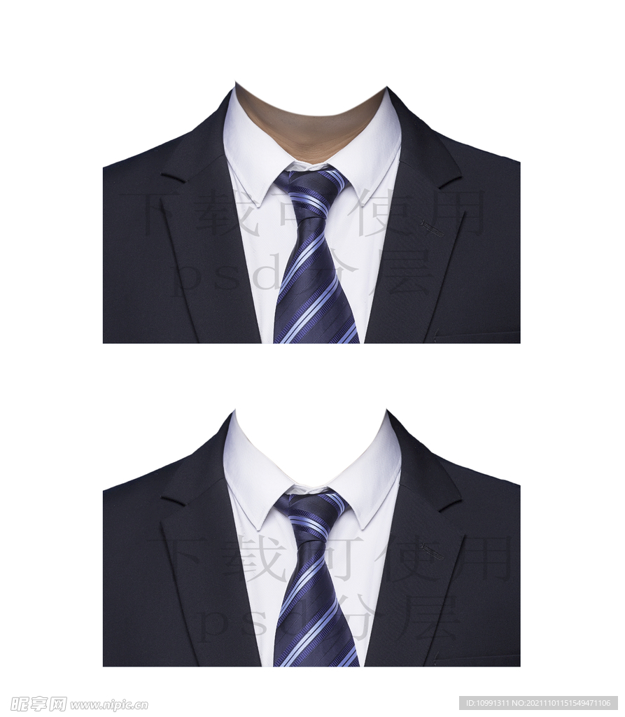 男西装证件照衣服素材