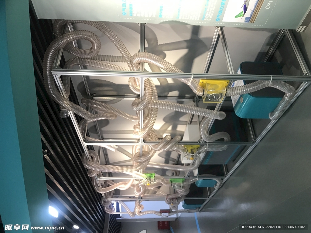 陕西科技馆彩带精灵空气动力展品