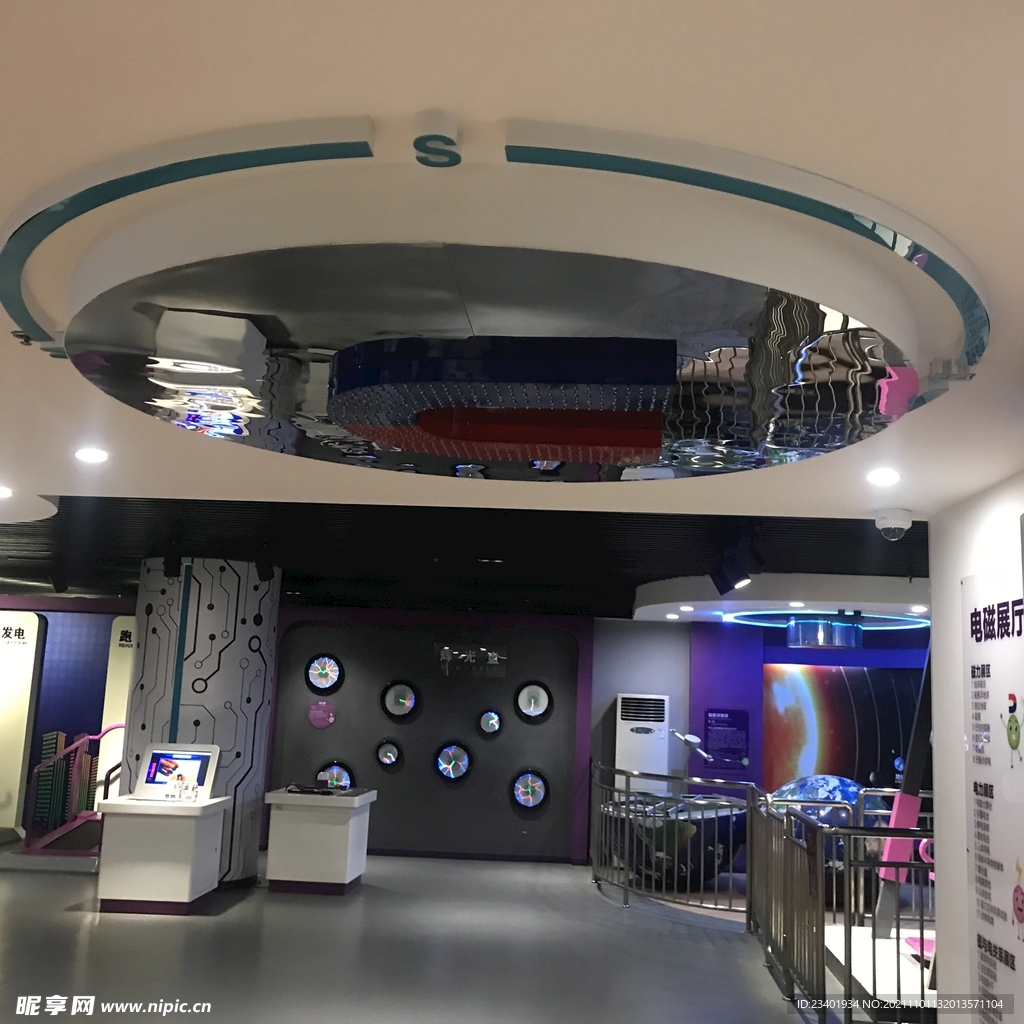 陕西科技馆辉光盘电磁展厅