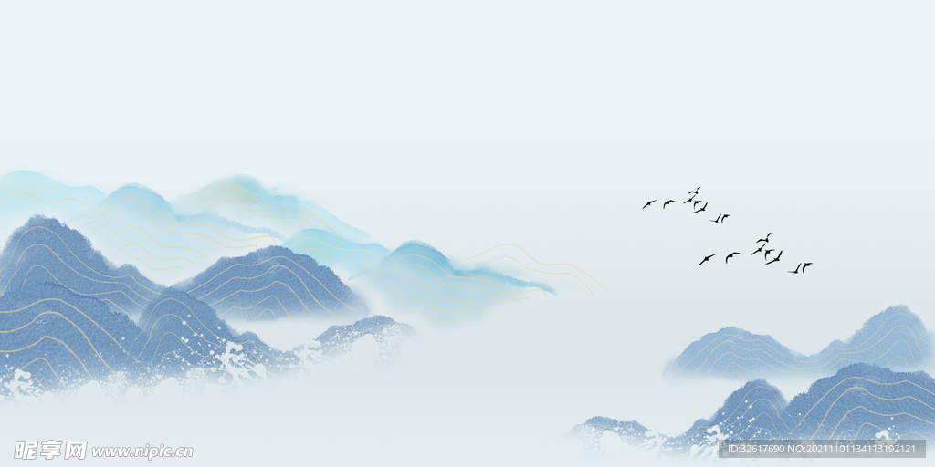 抽象山水
