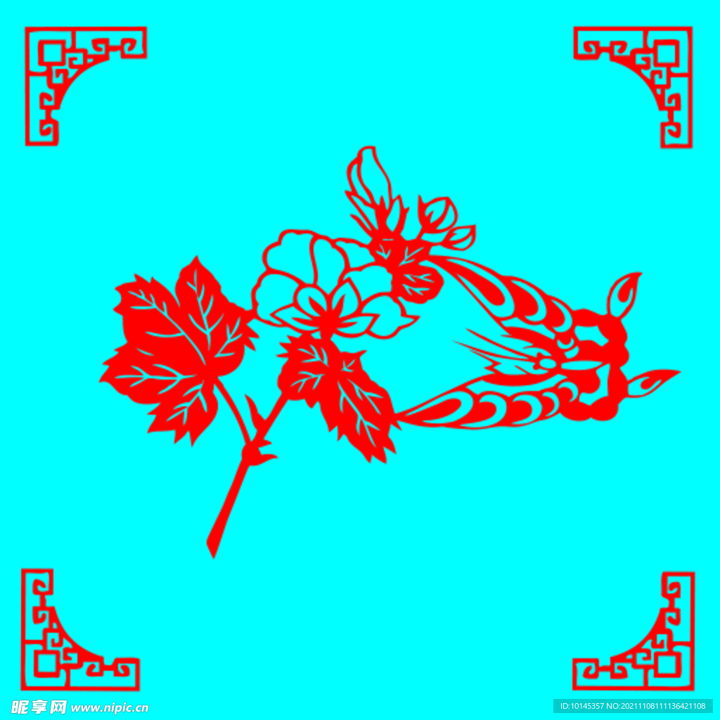 蝶恋花剪纸