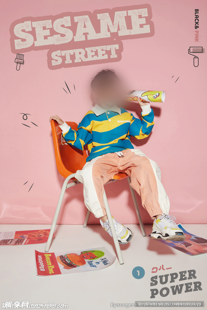 卡通相册儿童可爱标题字体排版