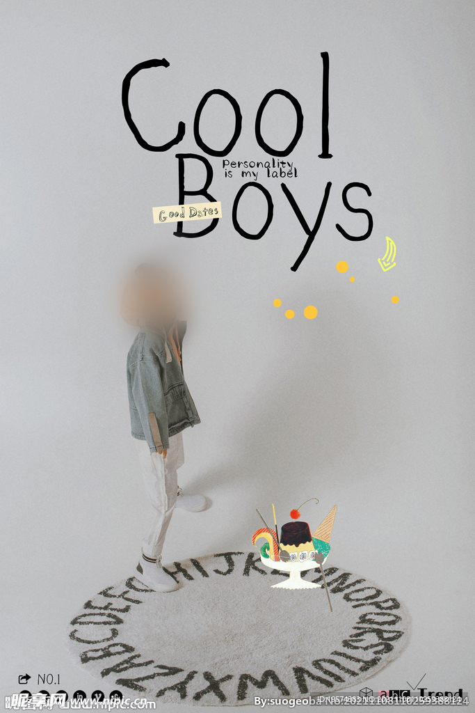 卡通相册儿童可爱标题字体排版