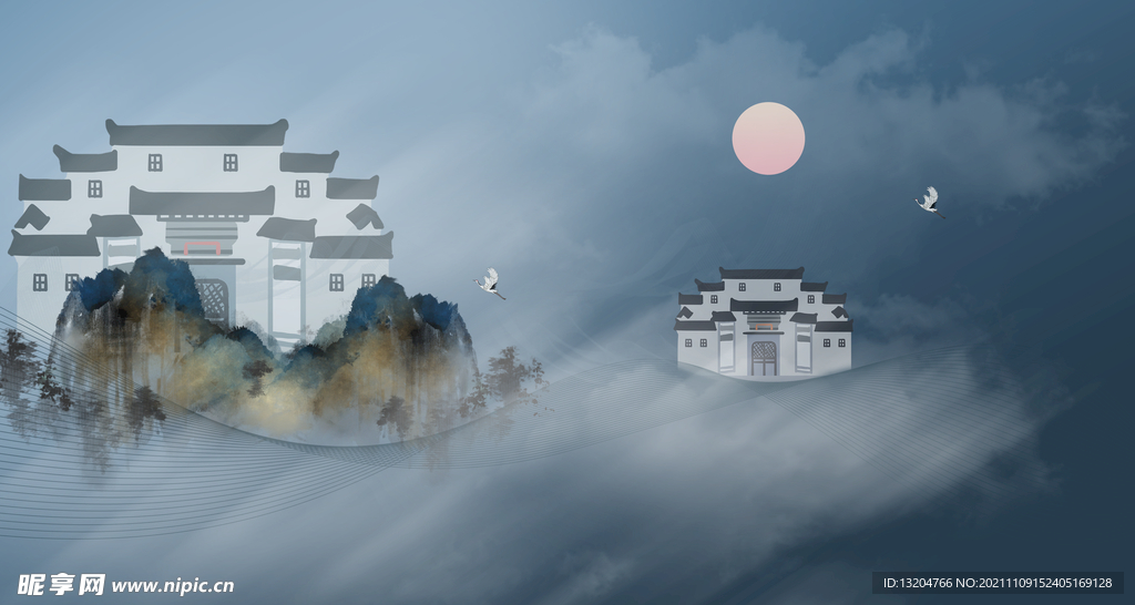 抽象山水画