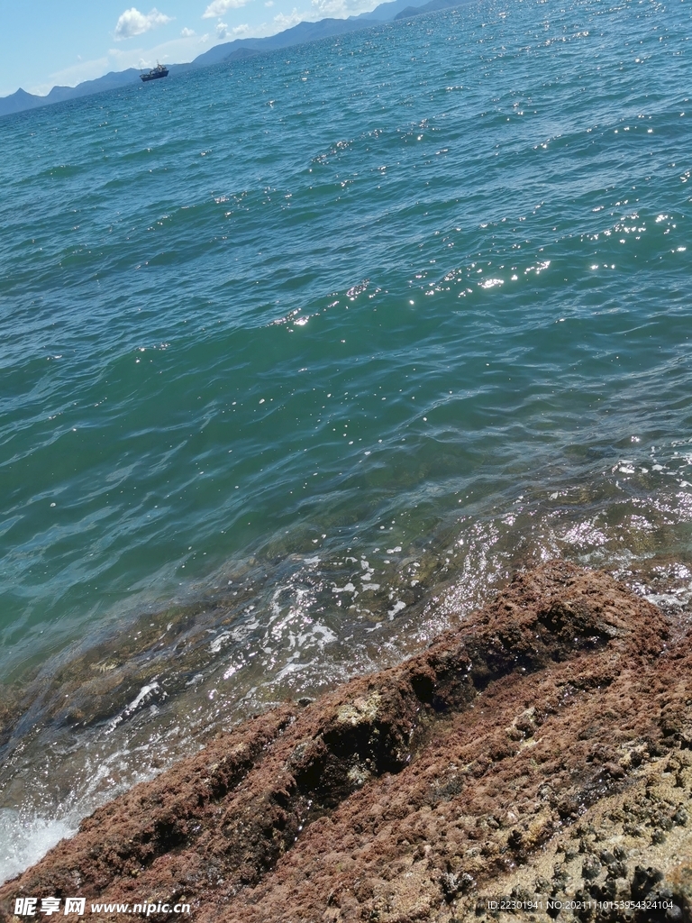 海边  
