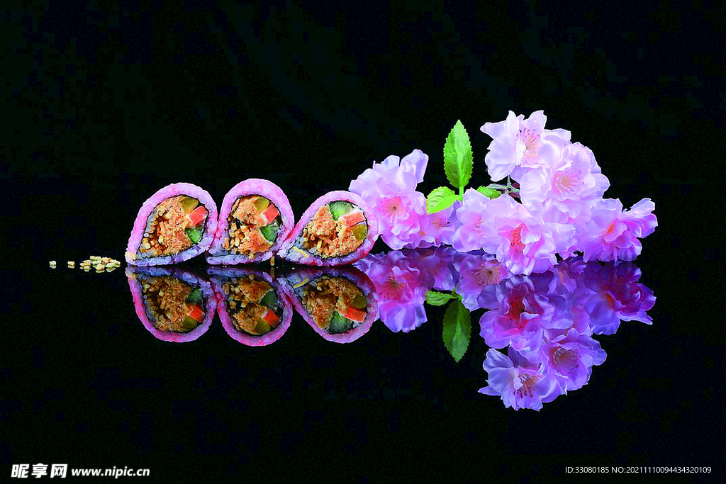 樱花肉松寿司