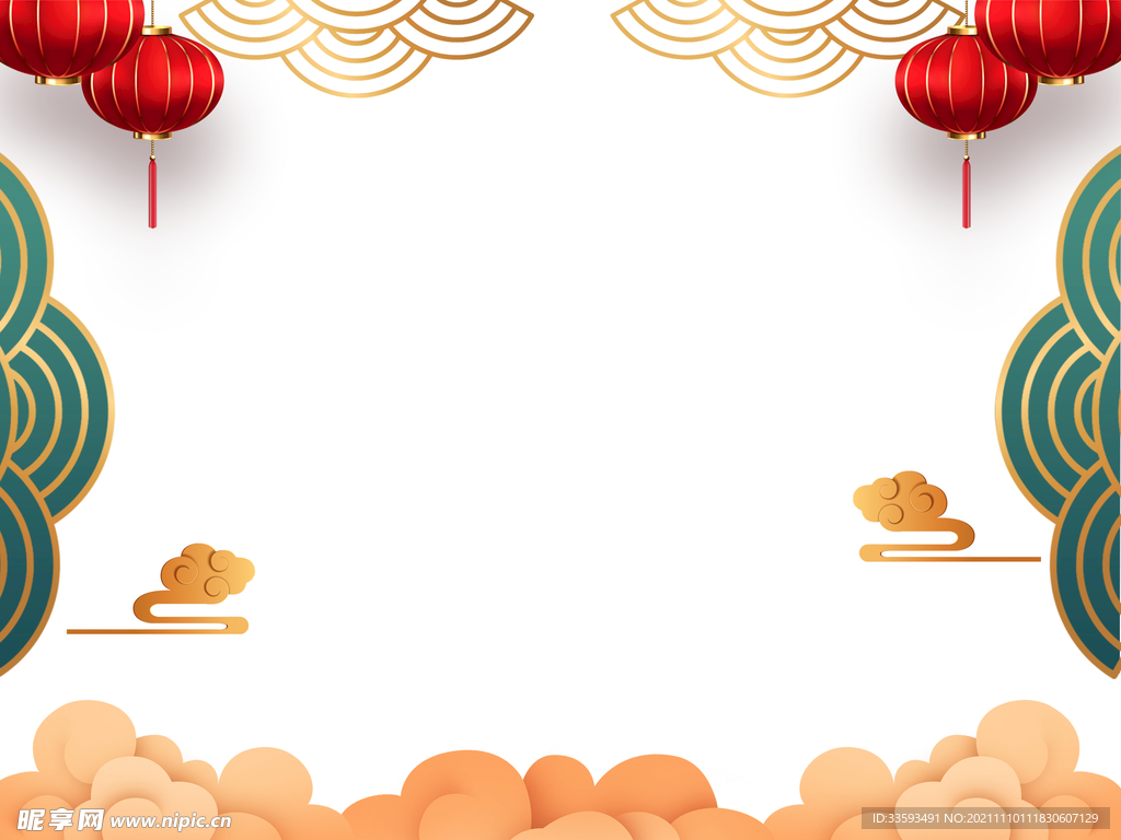 国潮风边框图片