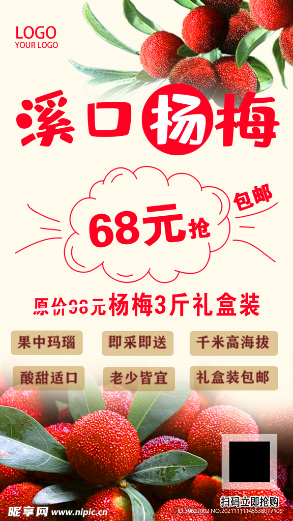 杨梅展架