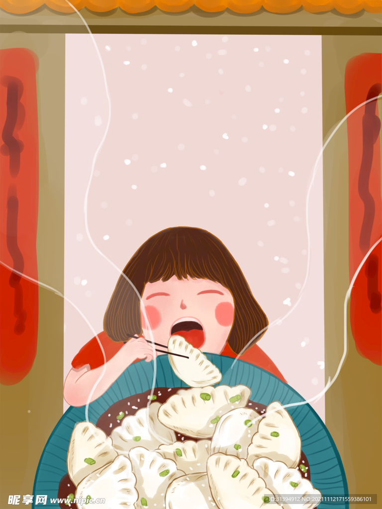 饺子背景