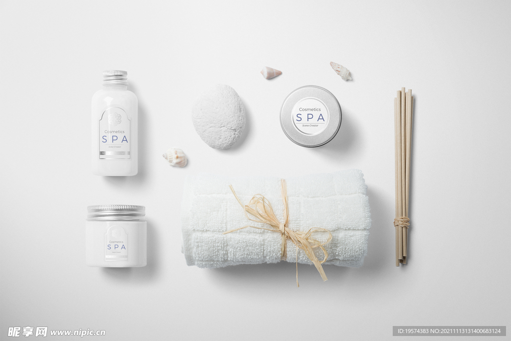 spa水疗塑料真空瓶子