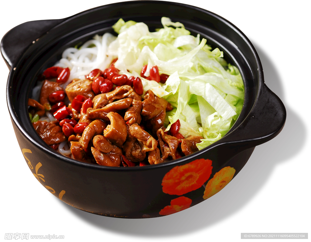 砂锅肥肠米粉抠图