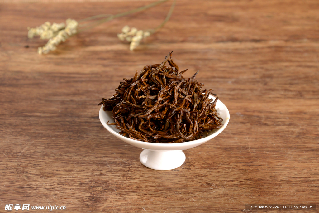 武夷山金骏眉泡茶茶底