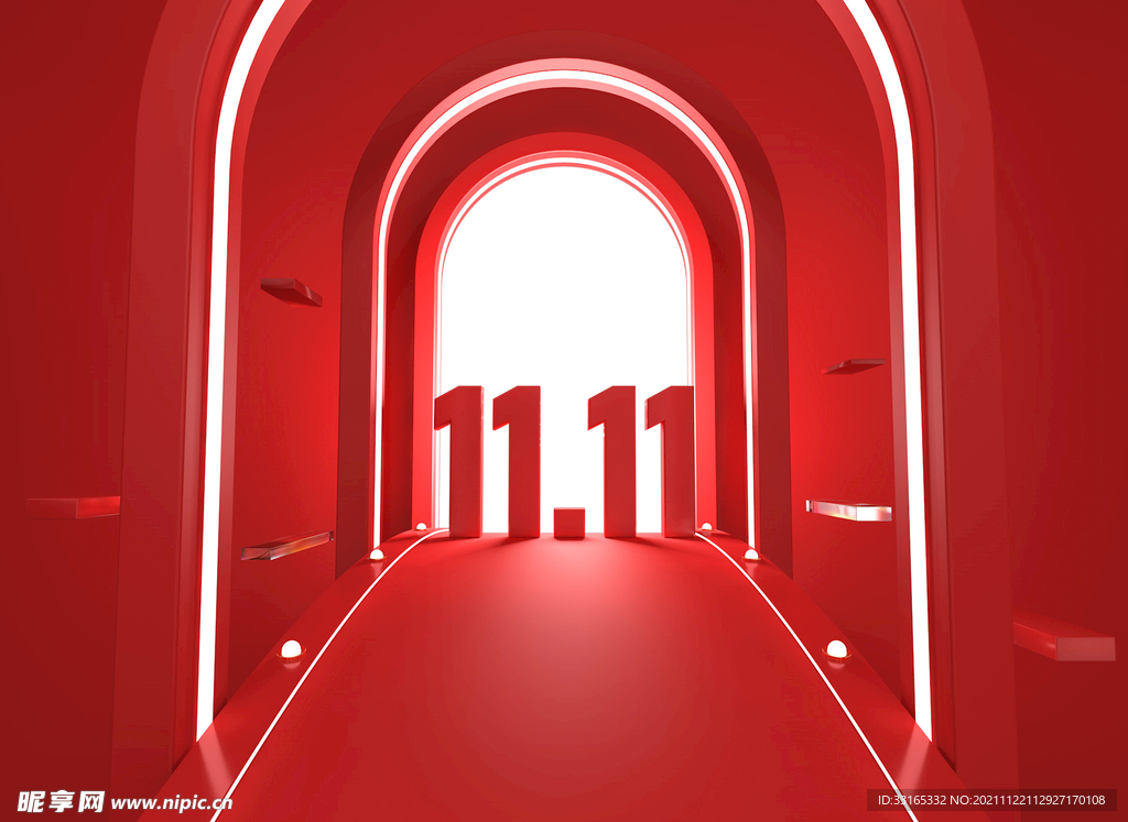 双十一c4d海报