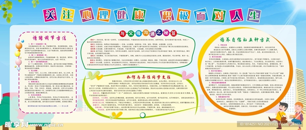 心理健康宣传栏