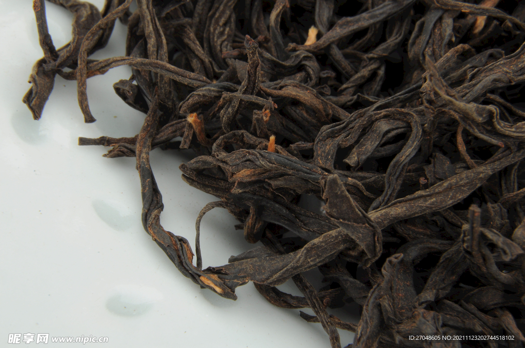 红茶正山小种微距