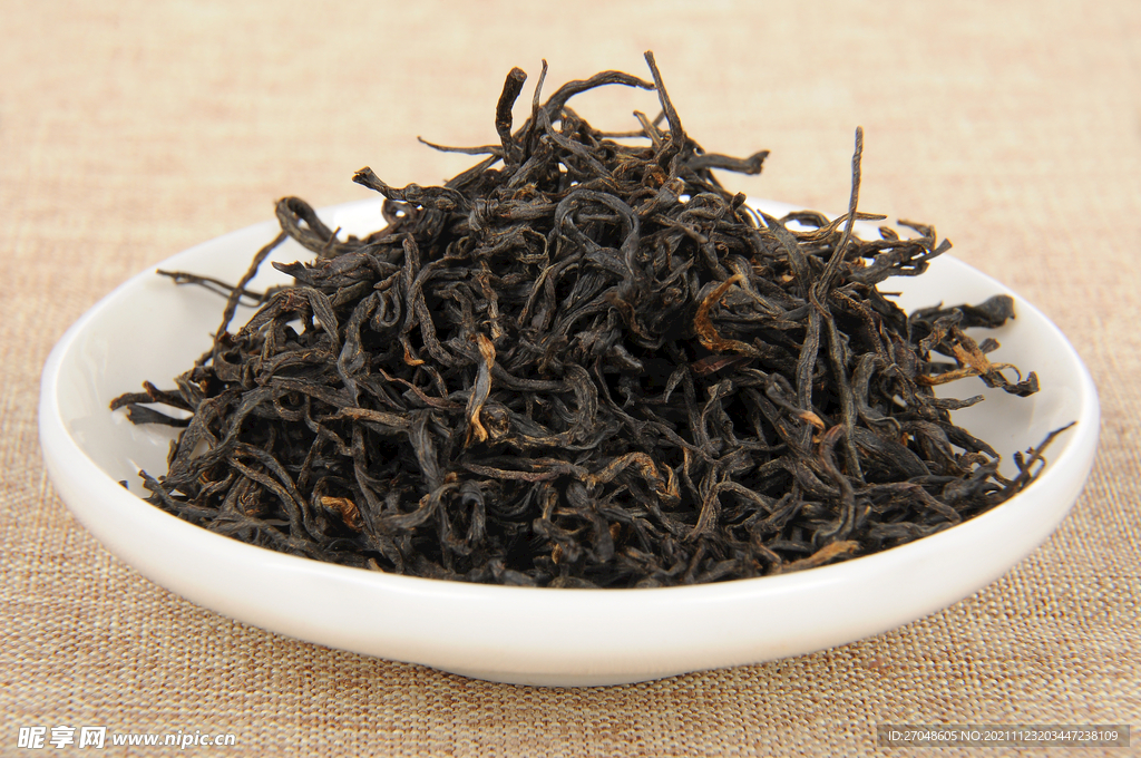 正山小种干茶摆放高清图