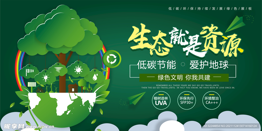 环境保护 生态低碳 文明城市 