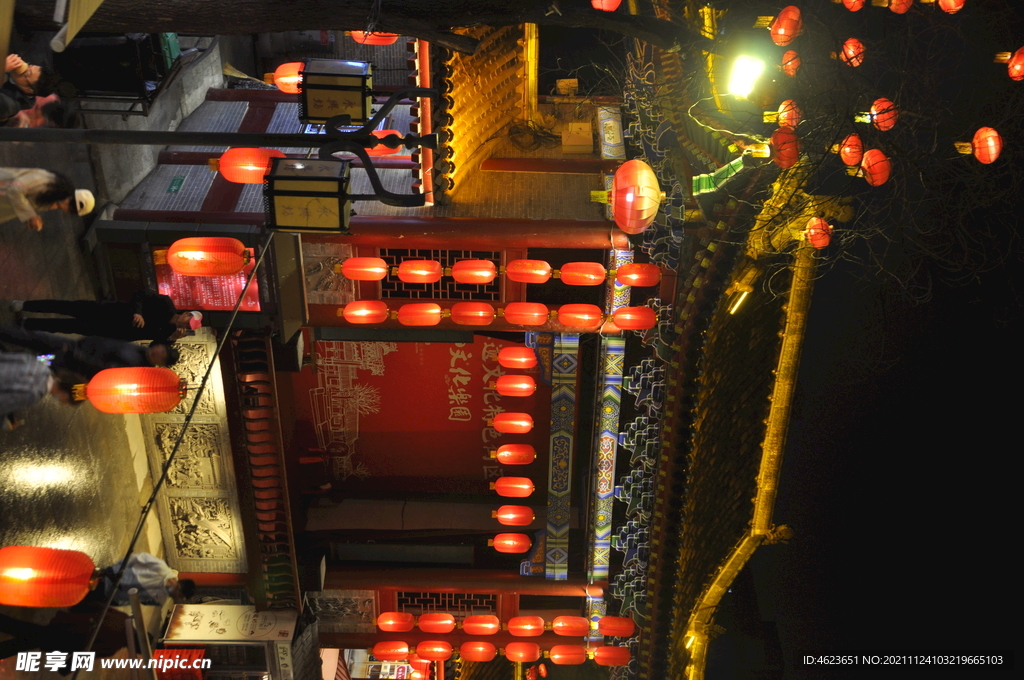 西安永兴坊戏台夜景