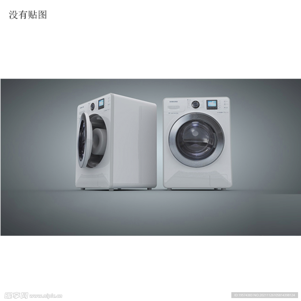 C4D模型智能滚筒洗衣机 