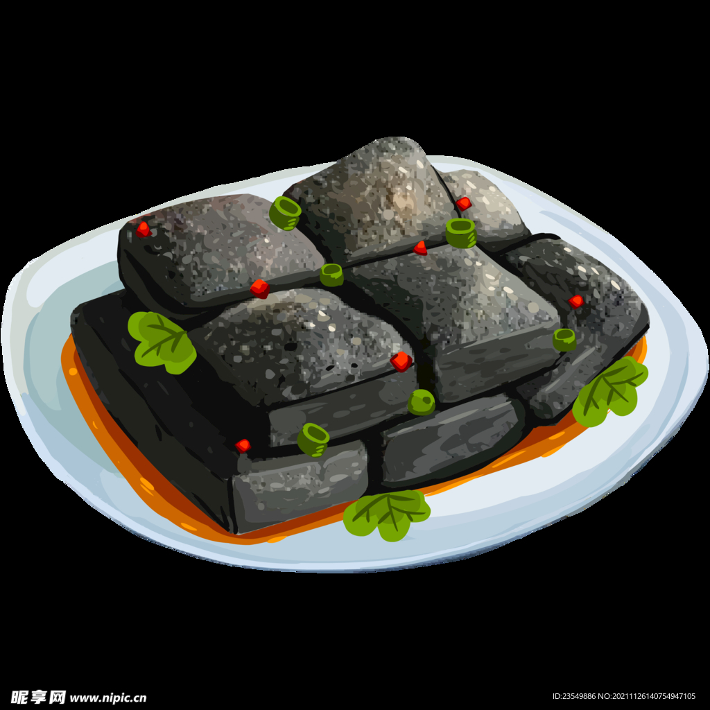 臭豆腐手绘食物