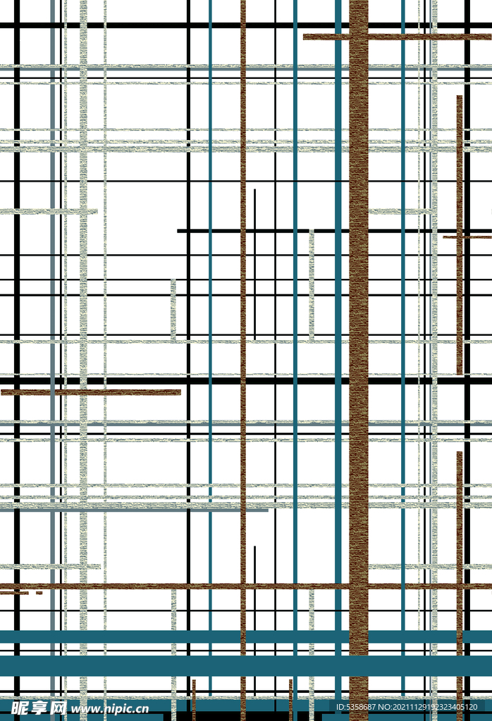 大牌几何线条格子