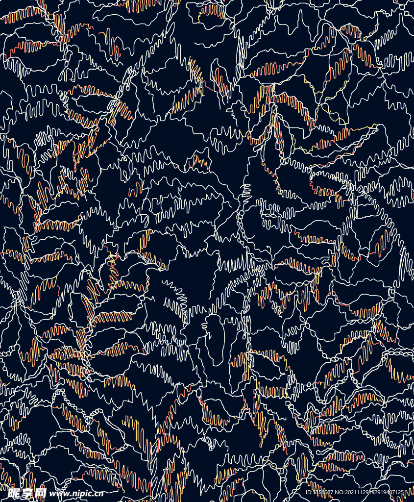 几何线条花纹图案