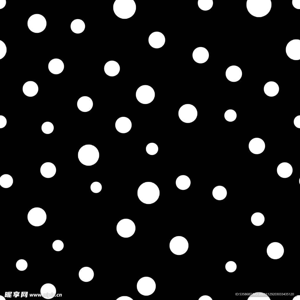 大牌不规则圆点波点