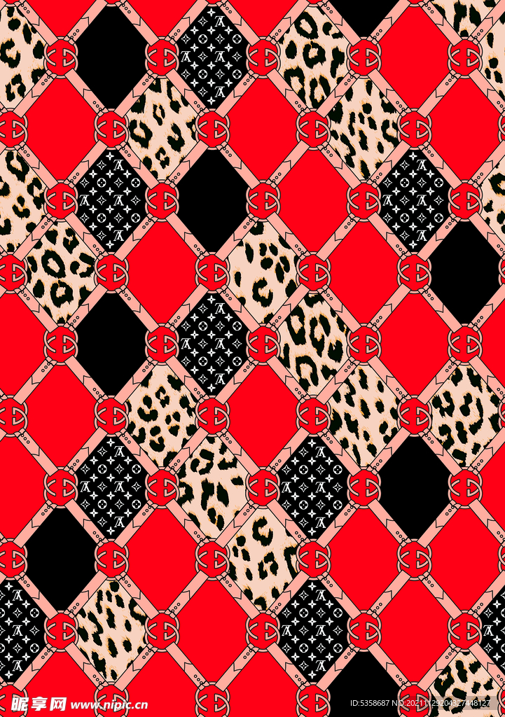 大牌几何格子底纹