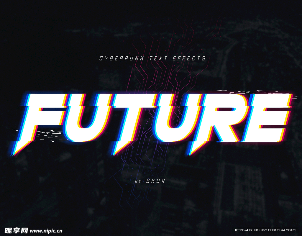 电子游戏科技数码风字体样式